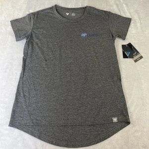 Levelwear womens gray short sleeve relaxed fit AP Health tshirt size small